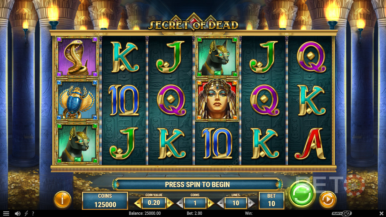 Discover top-notch visuals and ripper features in Secret of Dead pokie