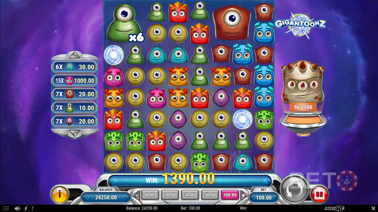 Play Gigantoonz pokie with bigger reels and better features