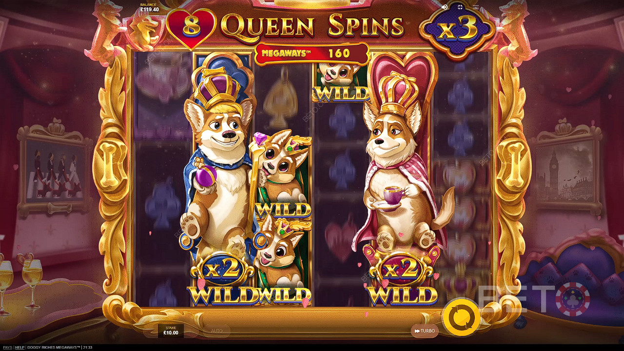 Aussie Corgis and sticky Wild Super symbols in the Free Spins