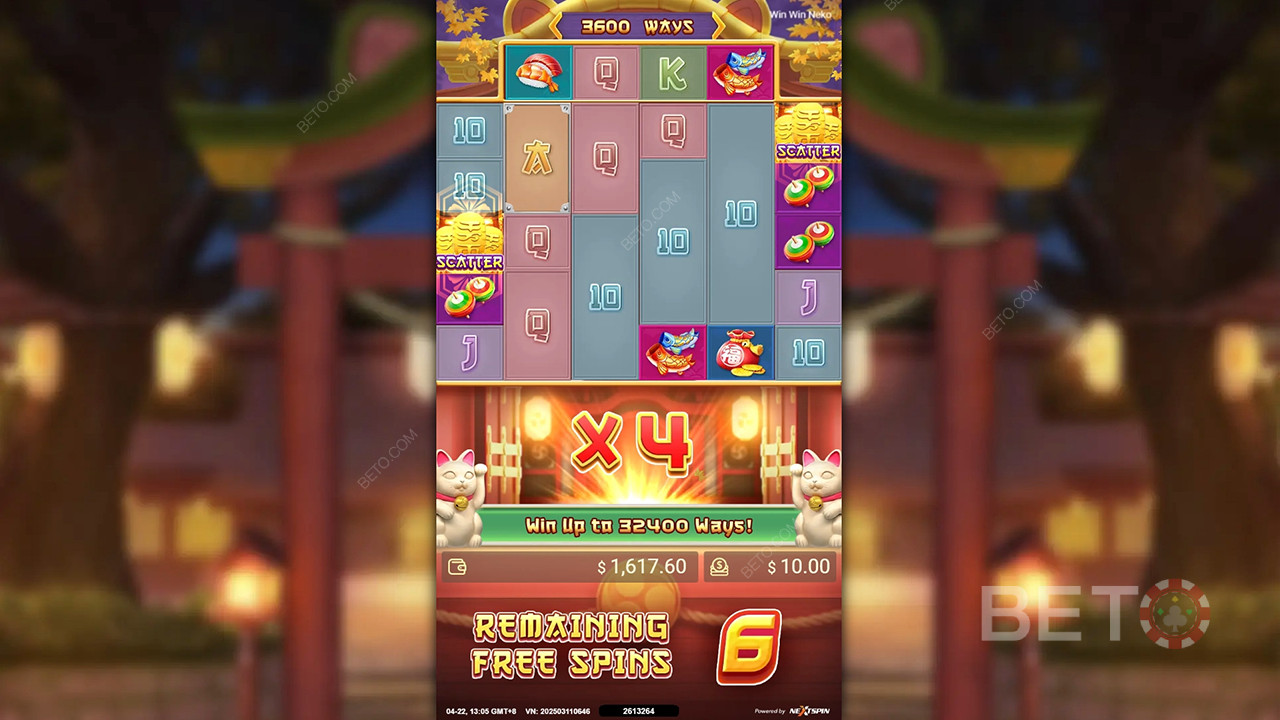 Ripper Bonus Features in Win Win Neko by Nextspin