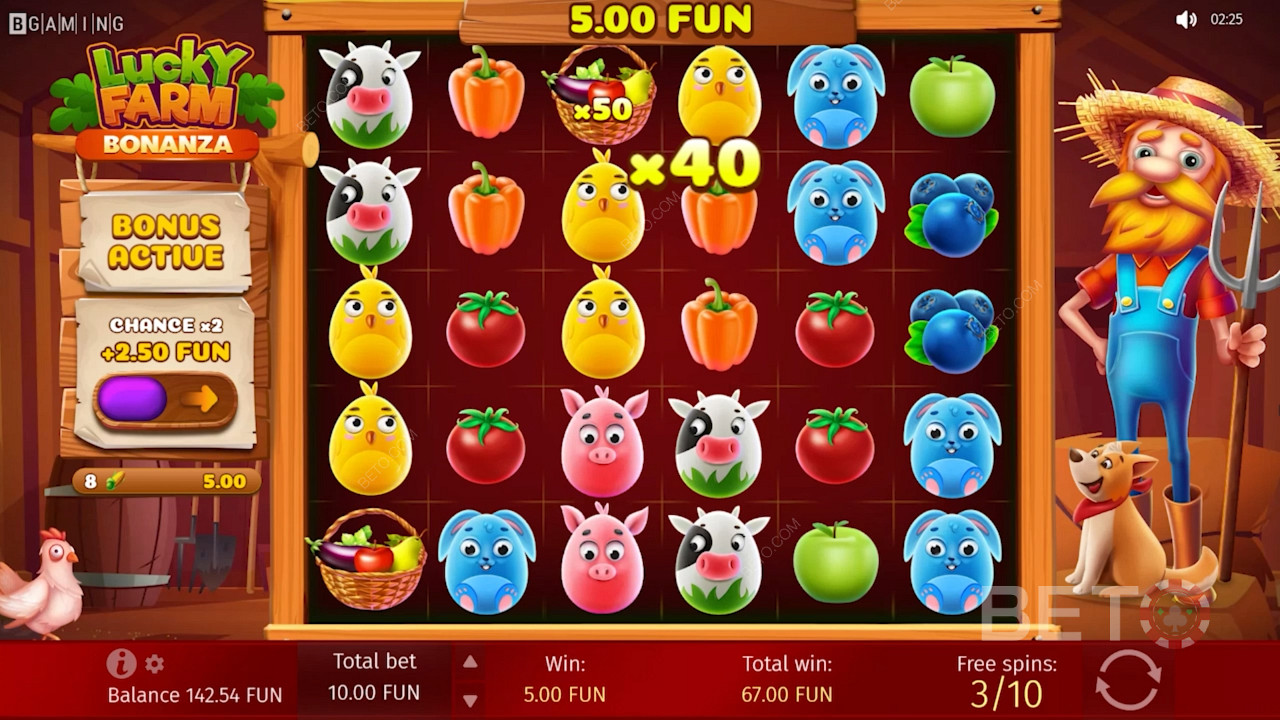 Reap Multiplier Rewards in Lucky Farm Bonanza Free Spins