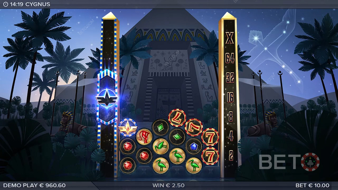 Bonus symbol triggers Free Drops when landing on first reel