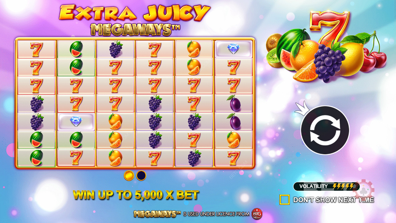 Spin Extra Juicy Megaways for a Chance at 5,000x Your Bet