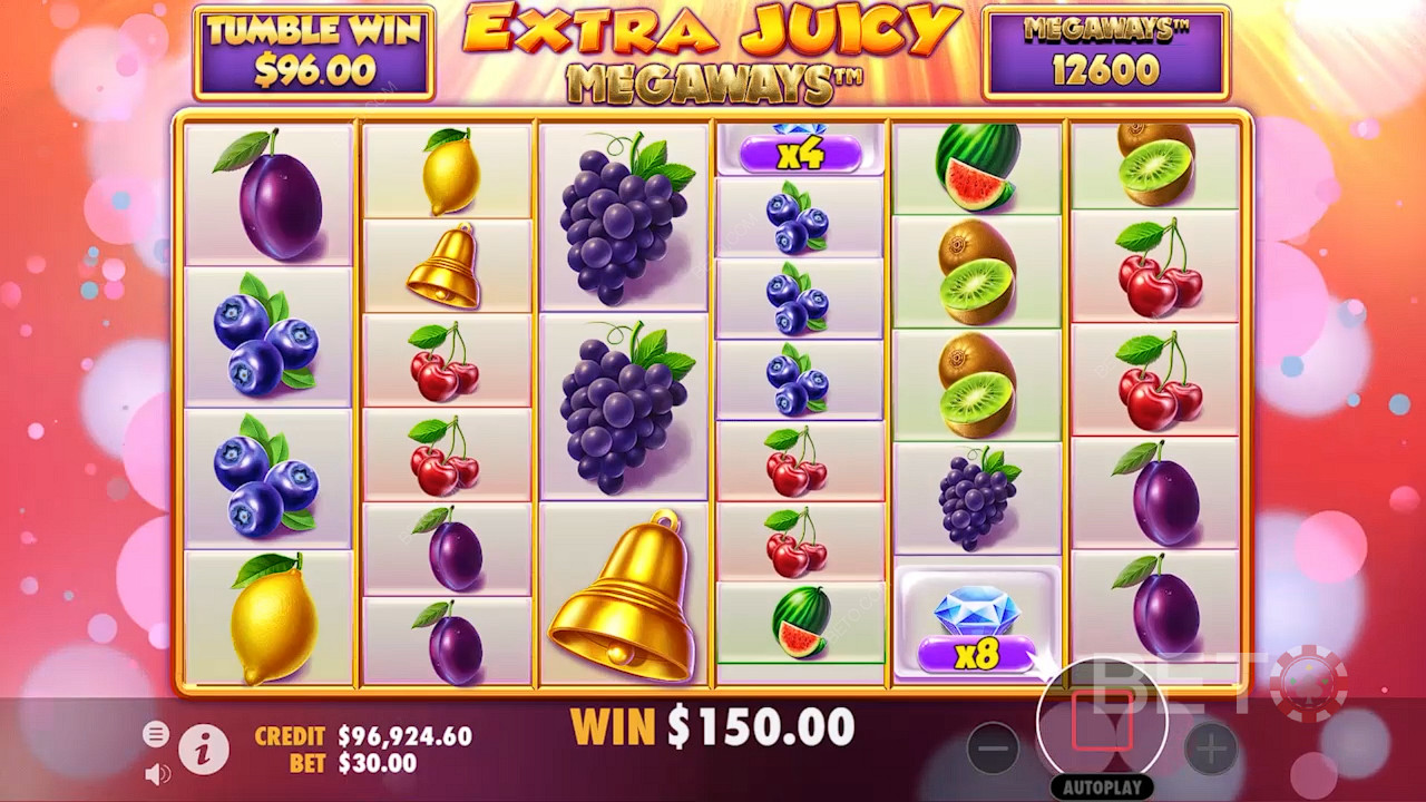 Savour tumbling reels with the Tumble Win feature for ongoing win streaks