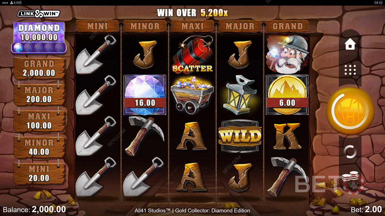 Gold Collector: Diamond Edition pokie packed with thrills & cash wins