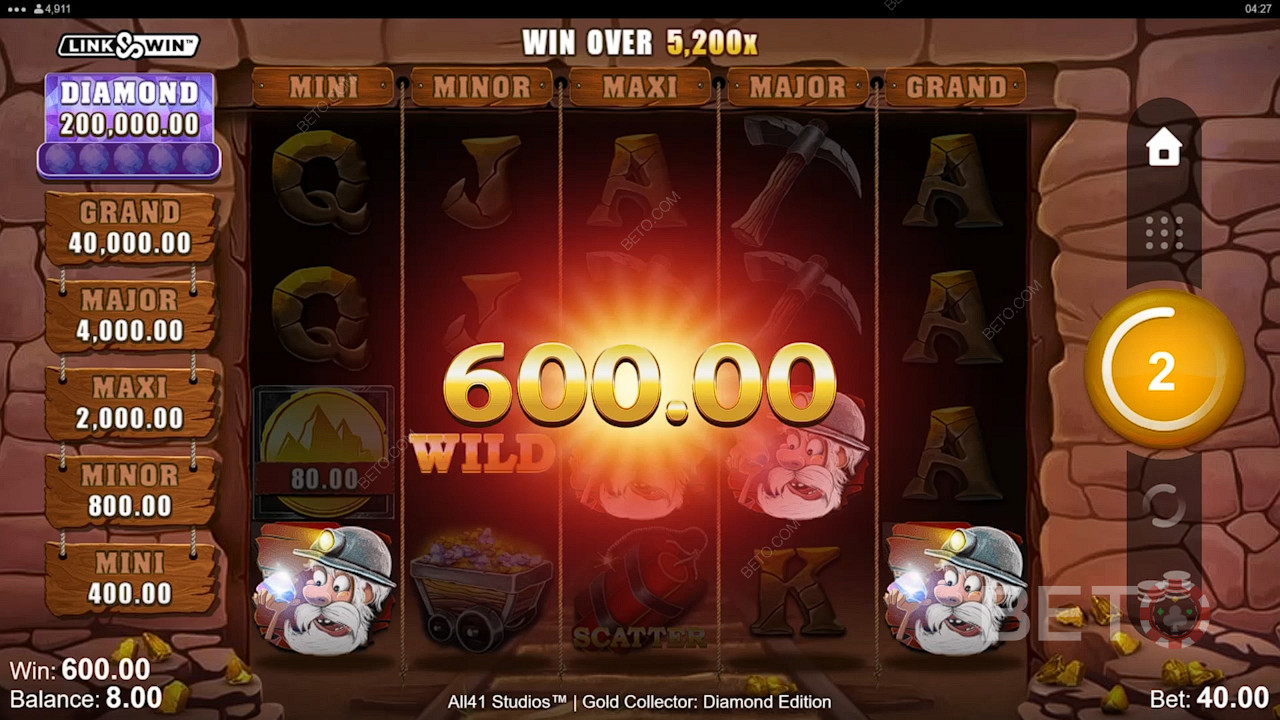 Spin for a chance at ripper cash wins up to 6,355x your total bet
