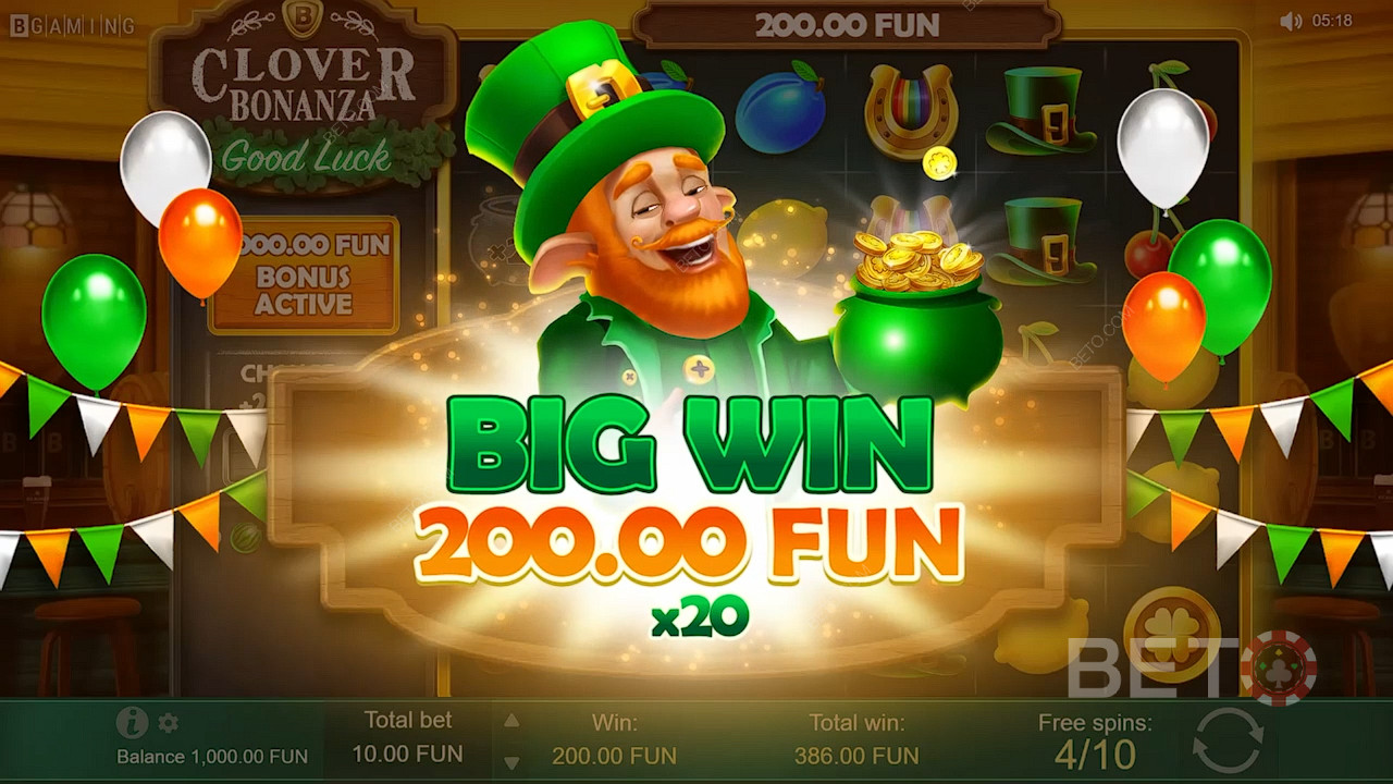 Boost your wins with multipliers in Clover Bonanza