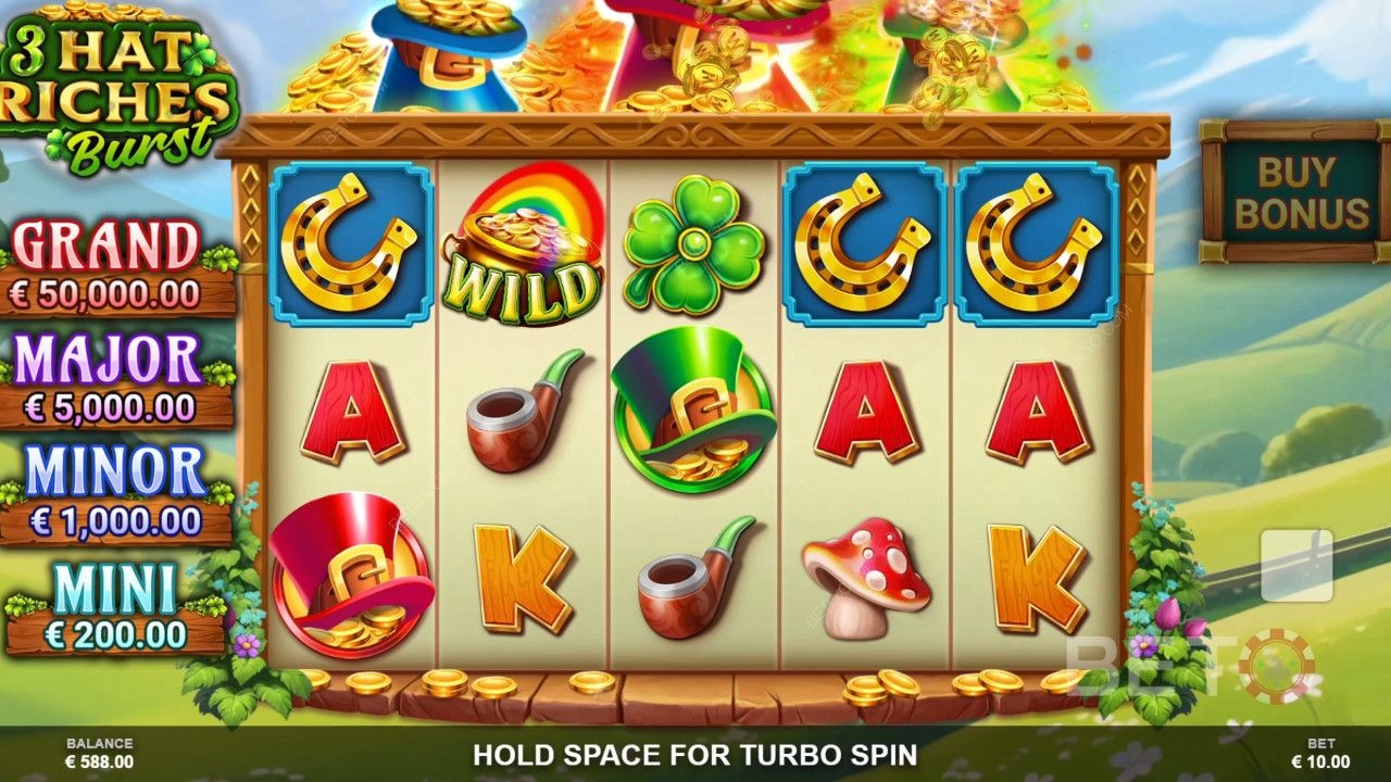 3 Hat Riches Burst Review by BETO Pokies