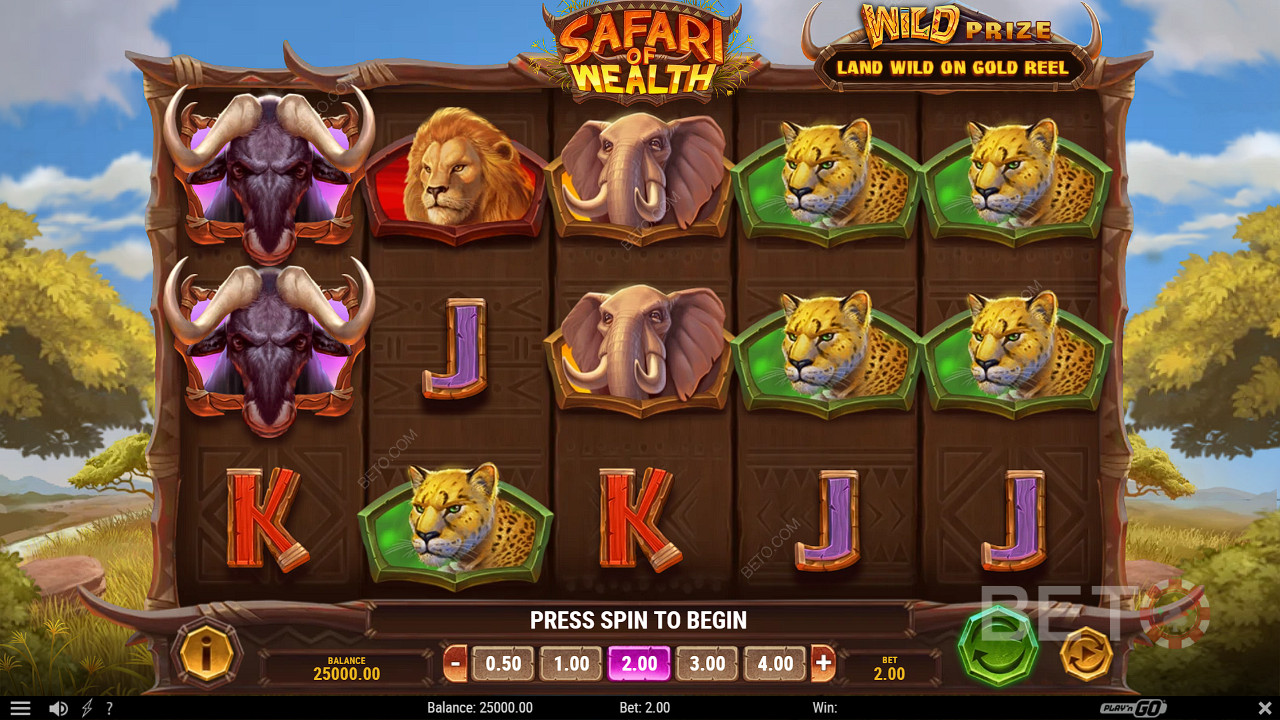 Embark on a ripper outback trek in Safari of Wealth pokie
