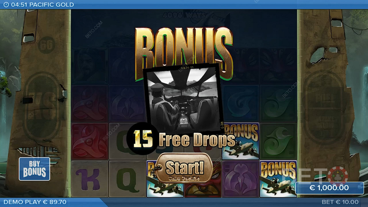 Score 3+ Bonus icons to unlock Free Spins