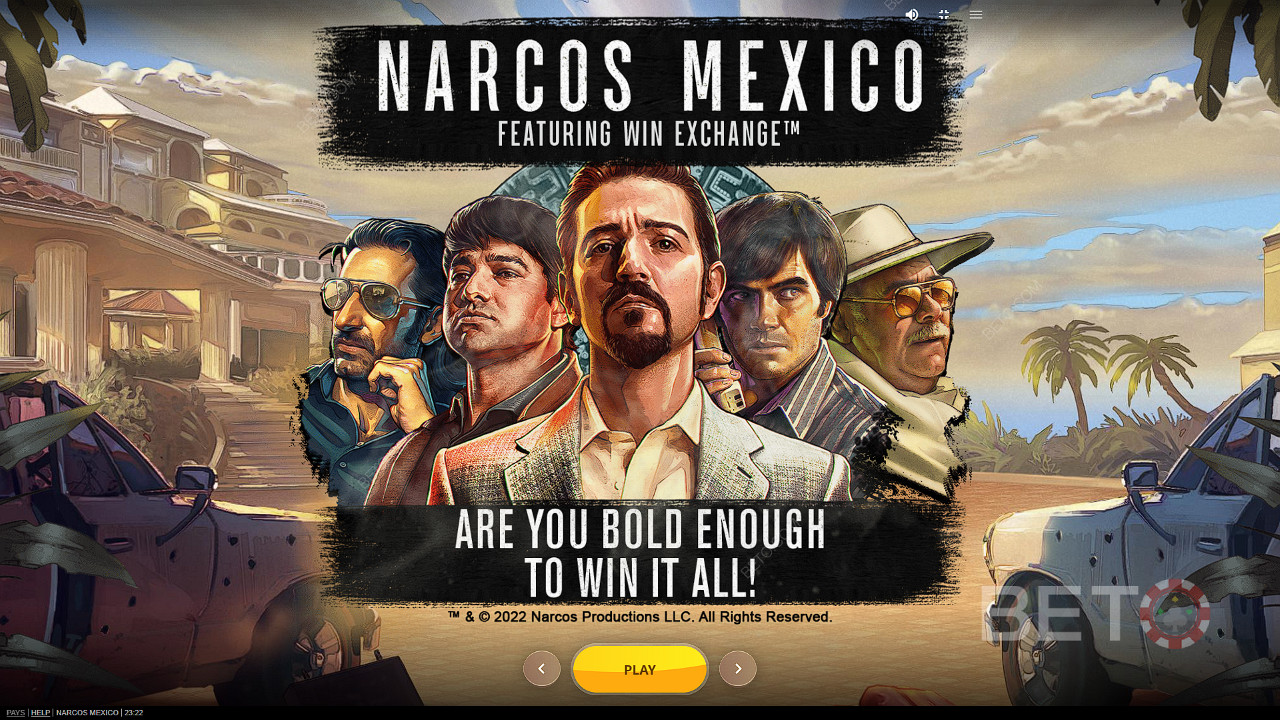 Bet big and score big in Narcos Mexico online pokie