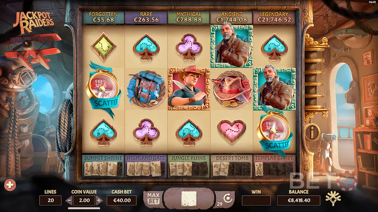 Crack open the secrets buried in the outback of Jackpot Raiders