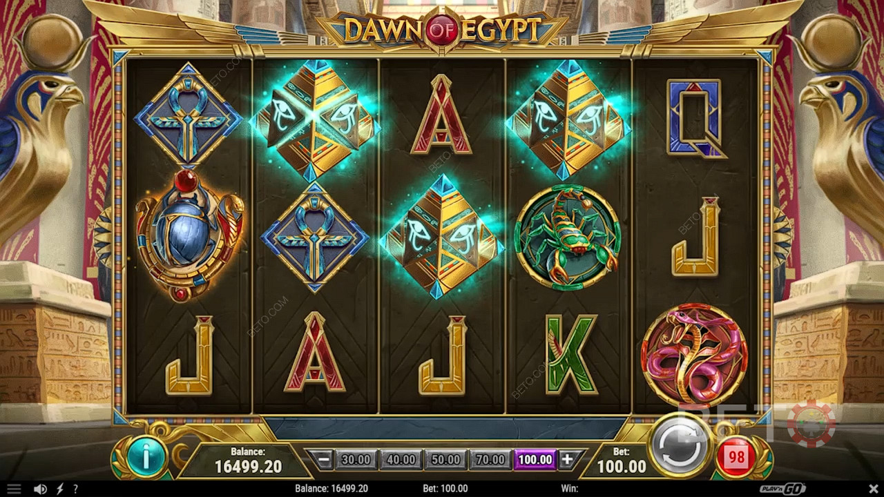 Score 3+ Pyramid Scatters for Free Spin Bonanza