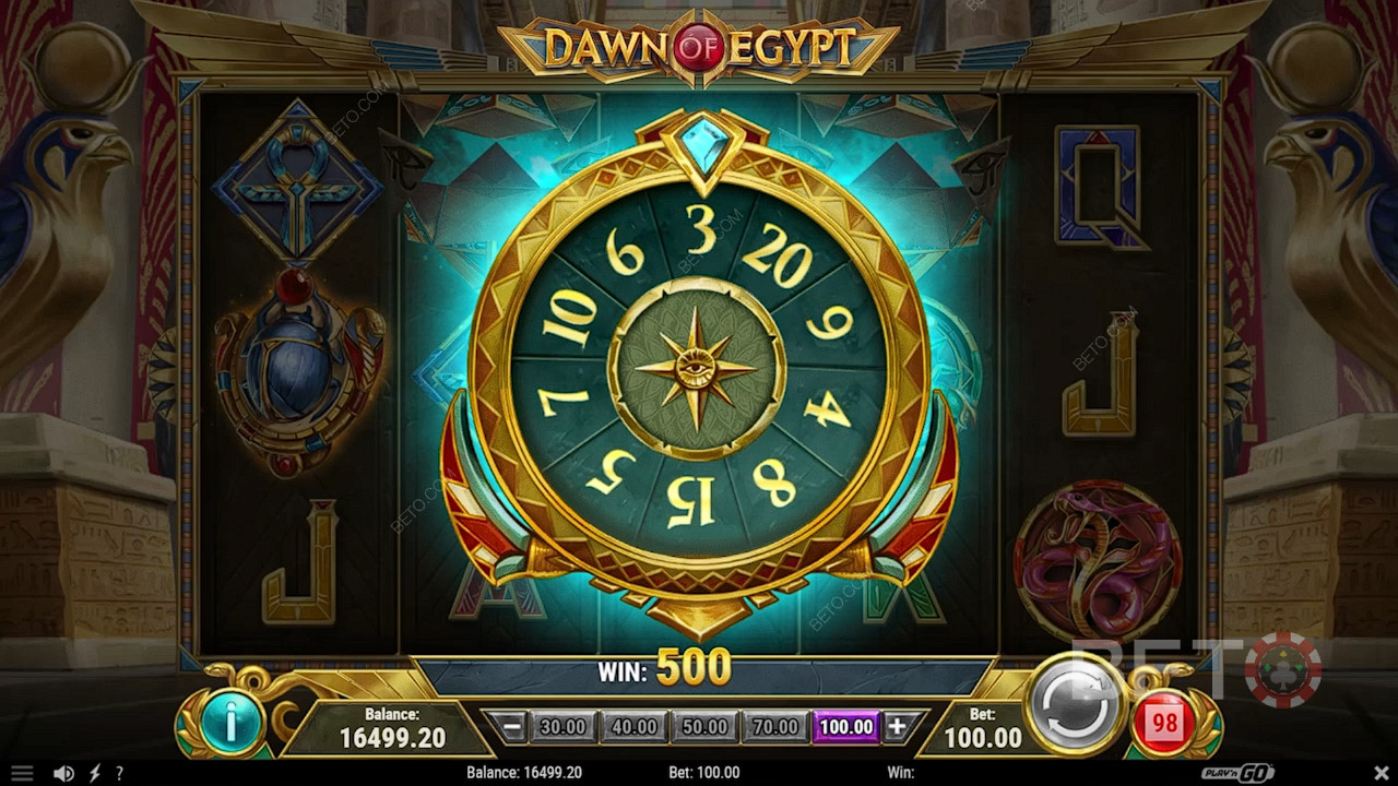 Score up to 20 Free Spins by spinning a wheel mini-game in the Bonus Round