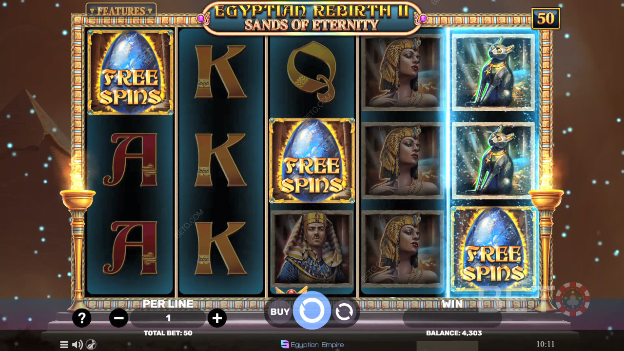 Egyptian Rebirth 2 - Sands of Eternity Review by BETO Pokies