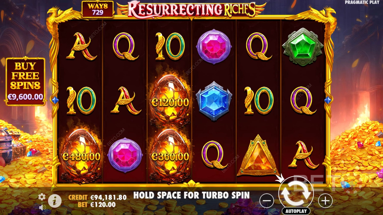 Score 4,000x Your Wager in the Resurrecting Riches Pokie!