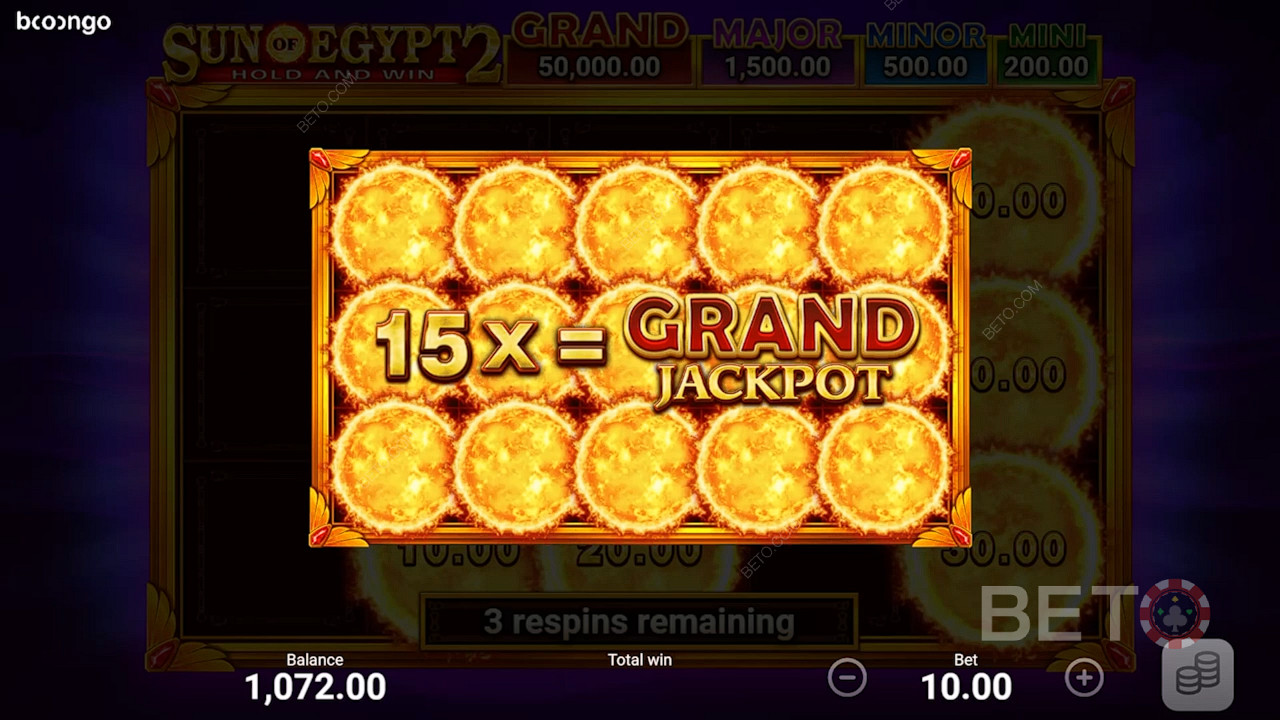Snag the Mega Prize by Filling All Spots in the Bonus Round