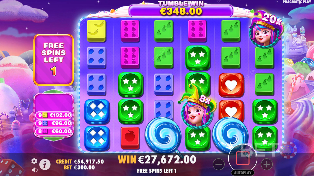 Ripper Bonus Features in Sweet Bonanza 1000 Dice by Pragmatic Play