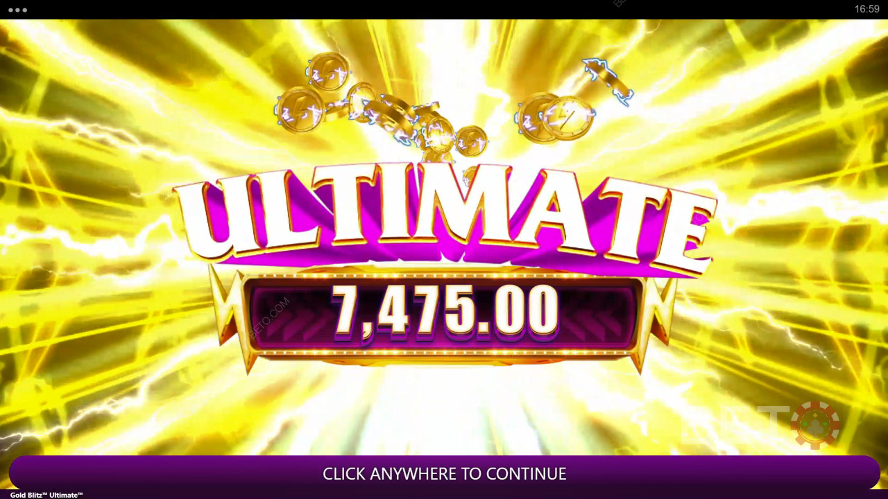 Score a 2,500x Jackpot in Gold Blitz Ultimate Pokie!