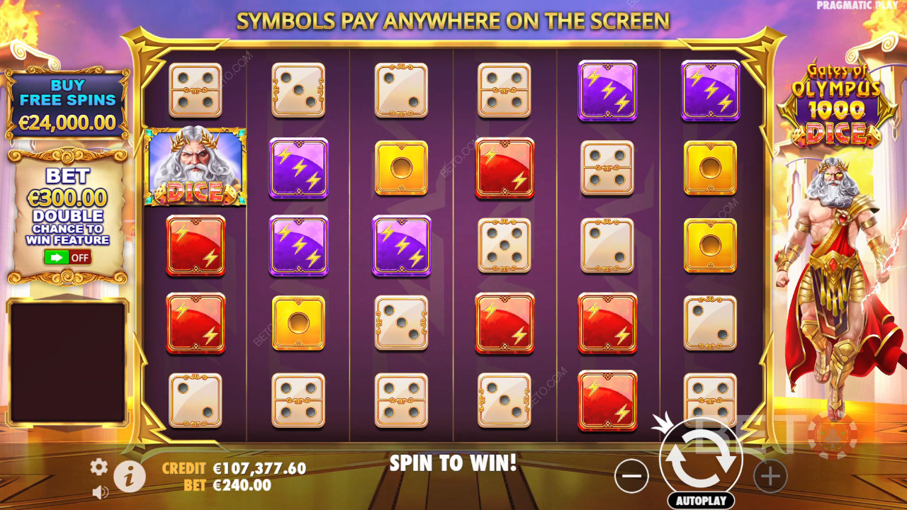Theme & Design: Olympian Dice Bonanza