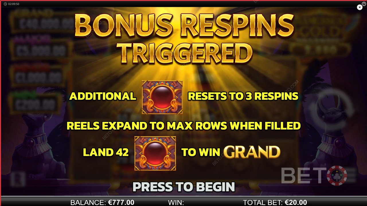Win 8,641x Your bet in the Ramesses Gold Megaways Pokie!
