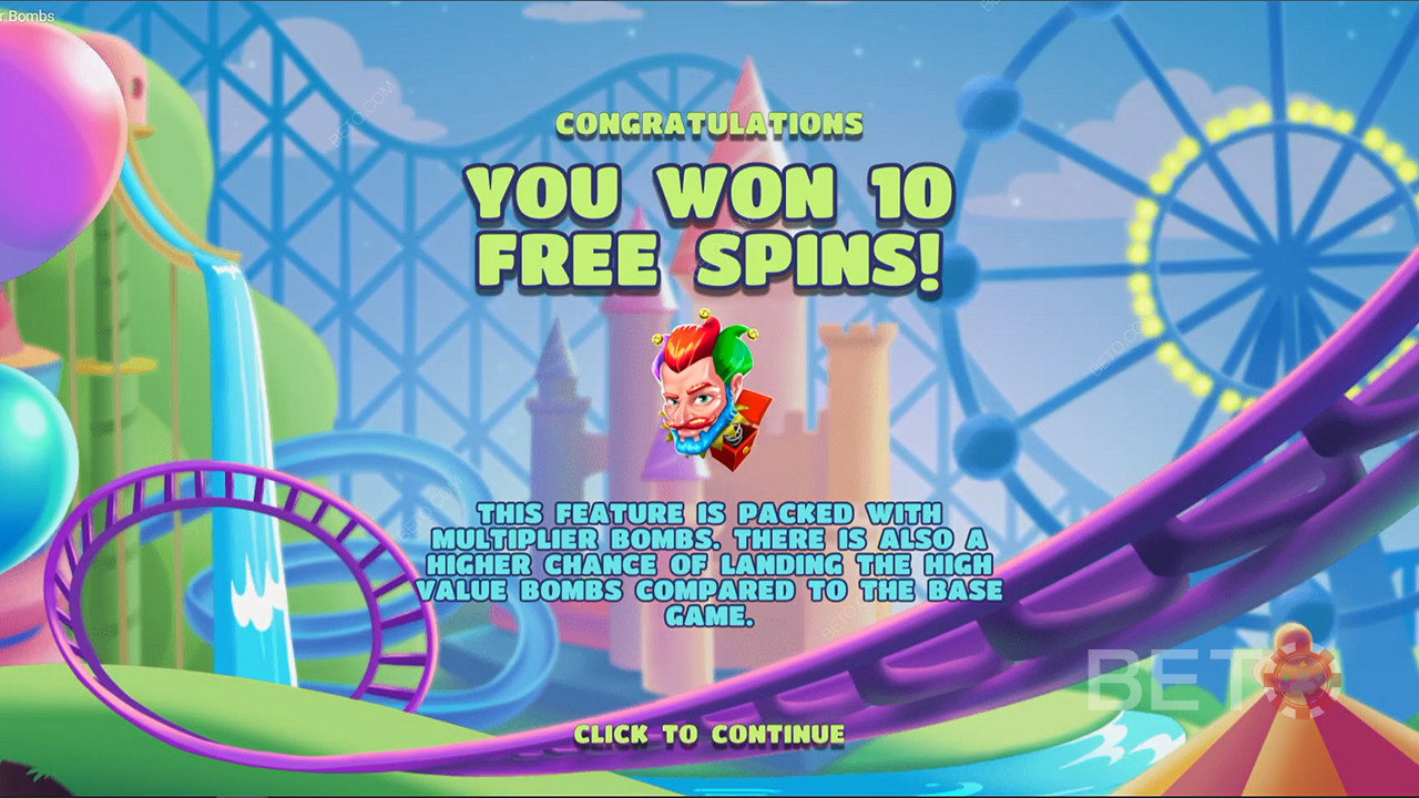 Bigger Multiplier Bombs pop up more during Free Spins round