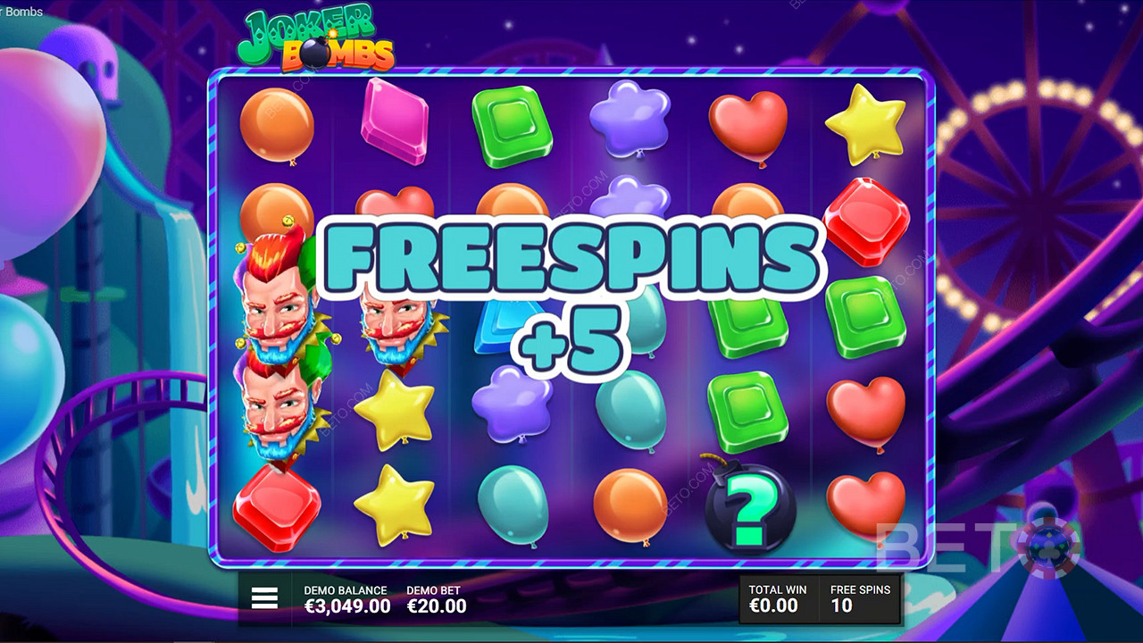 Score three Free Spins icons to nab five bonus Free Spins