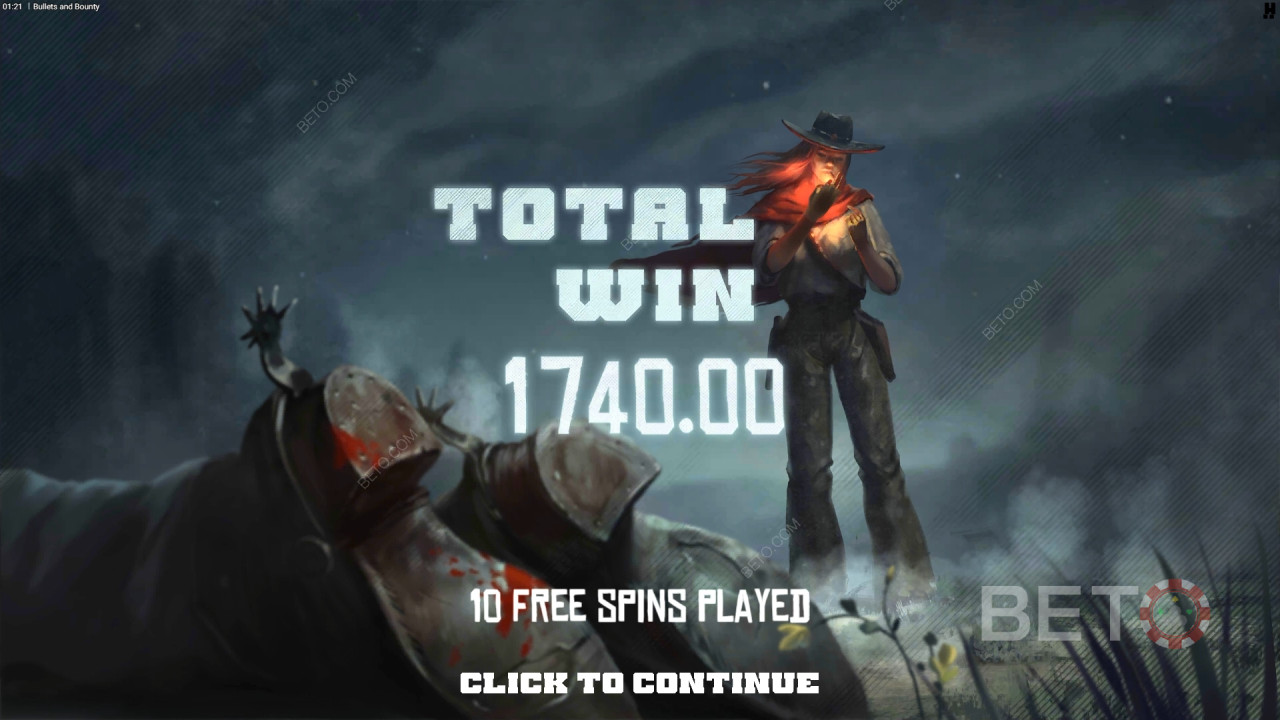 Win 20,000x Your bet in the Bullets and Bounty Pokie!