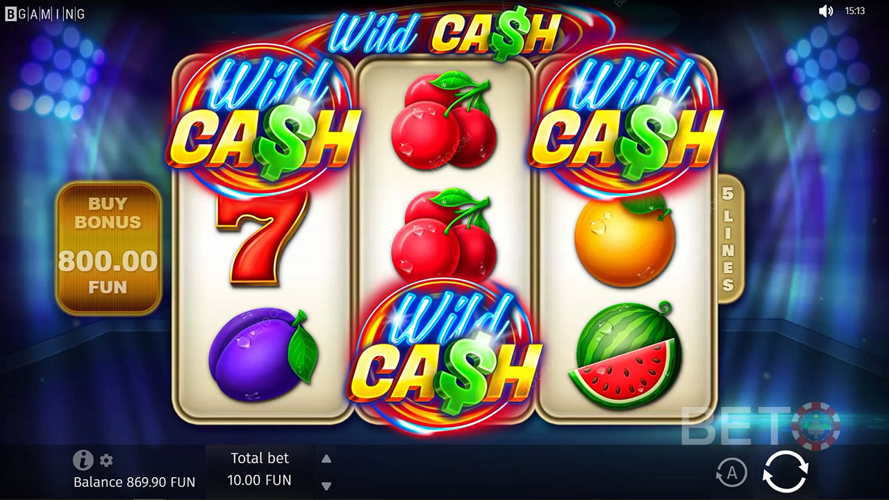 Trigger the Bonus Round instantly for an 80x win with the Feature Buy option