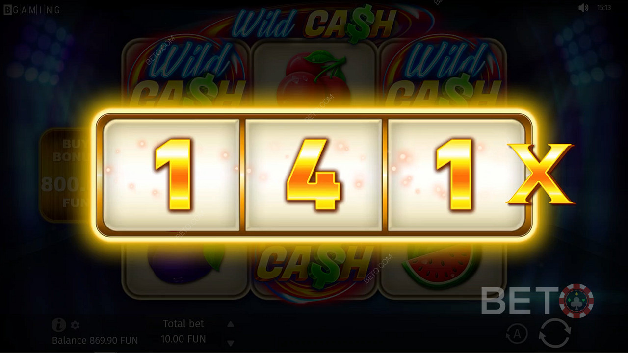 With a max bet limit of $50 in play, nobody can stop you now from winning wild cash bags