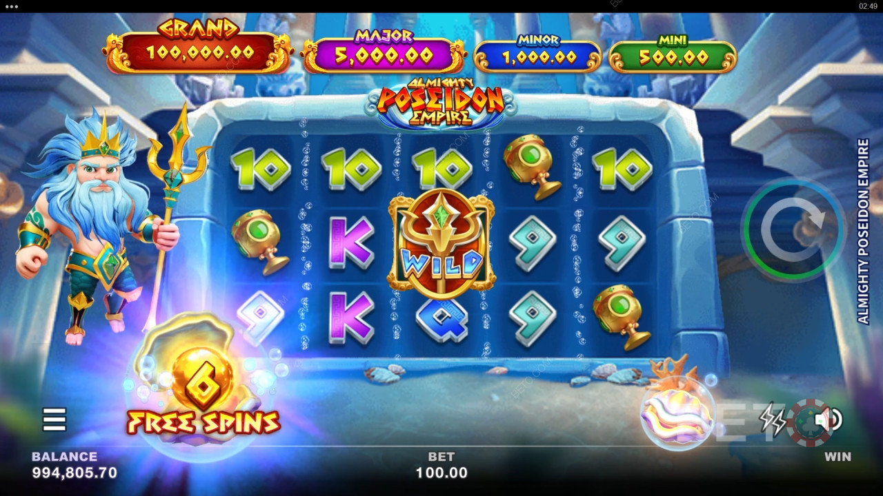 Almighty Poseidon Empire Review by BETO Pokies