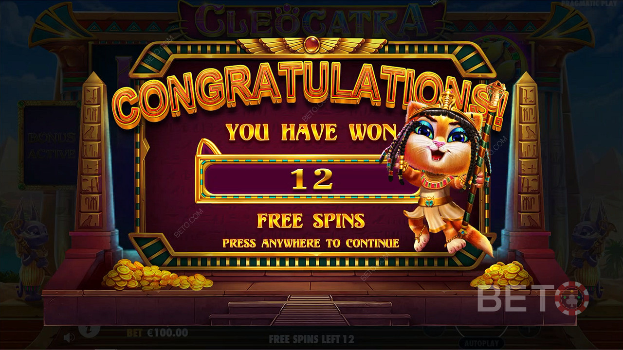 Score 8 to 16 Free Spins with Sticky Wilds
