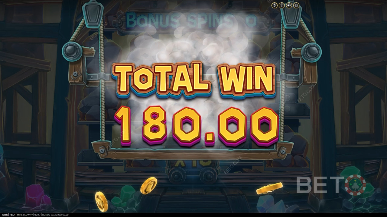 Win 2,484x Your bet in the Mine Blown Pokie Online!