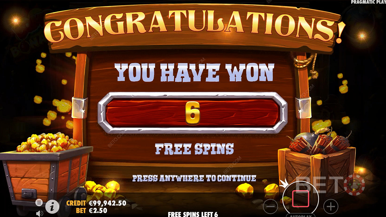 Score 6 Free Spins and boost 
