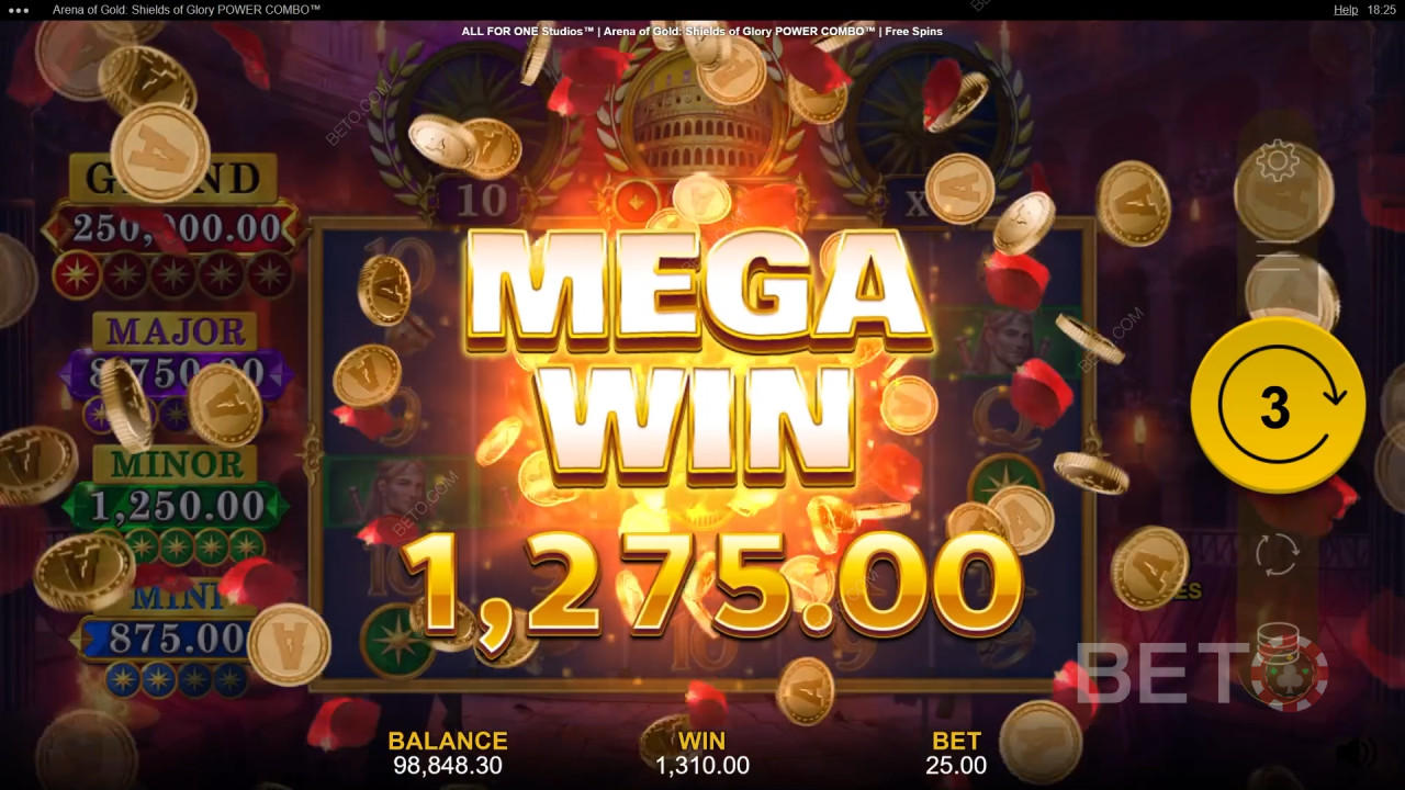 Arena of Gold: Shields of Glory Power Combo Review by BETO Pokies