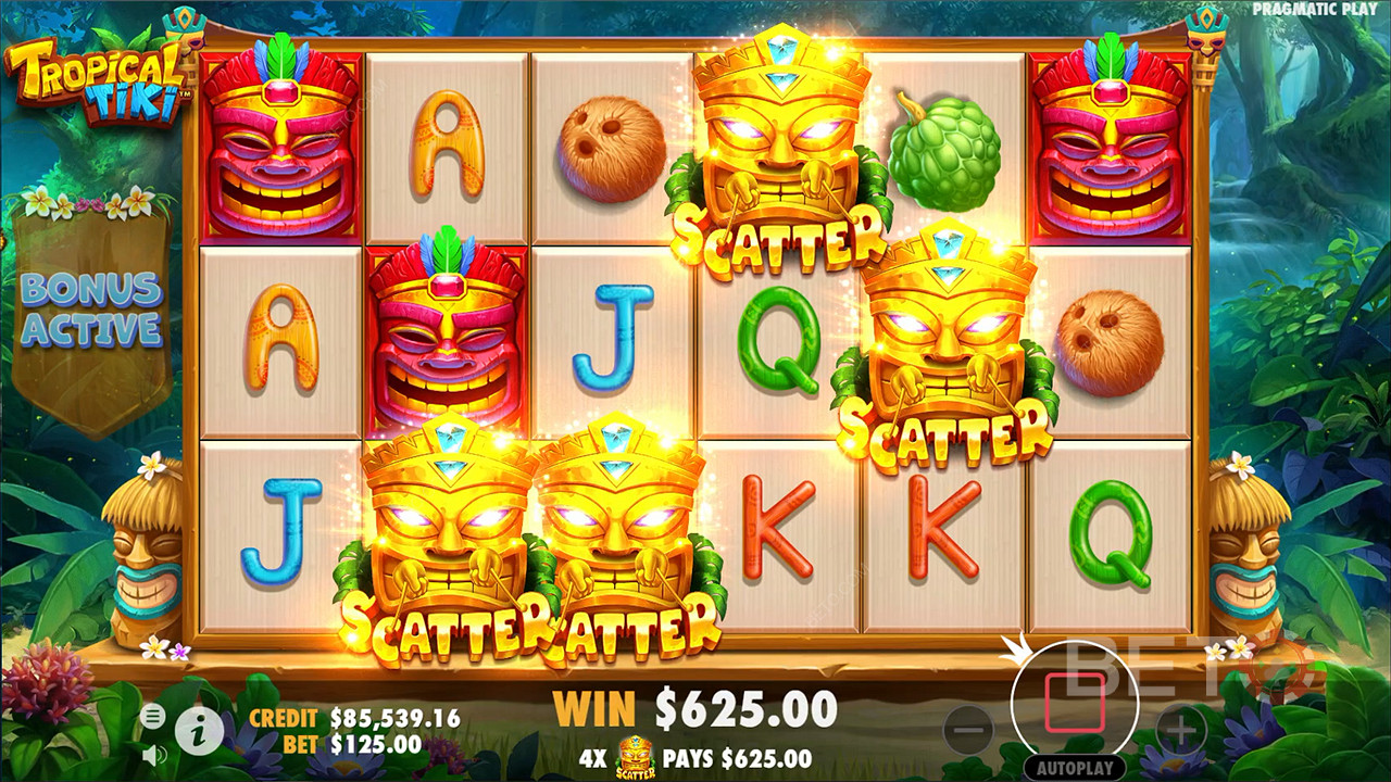 Score 4 or more Scatter symbols on the reels to trigger the Free Spins Bonus Round