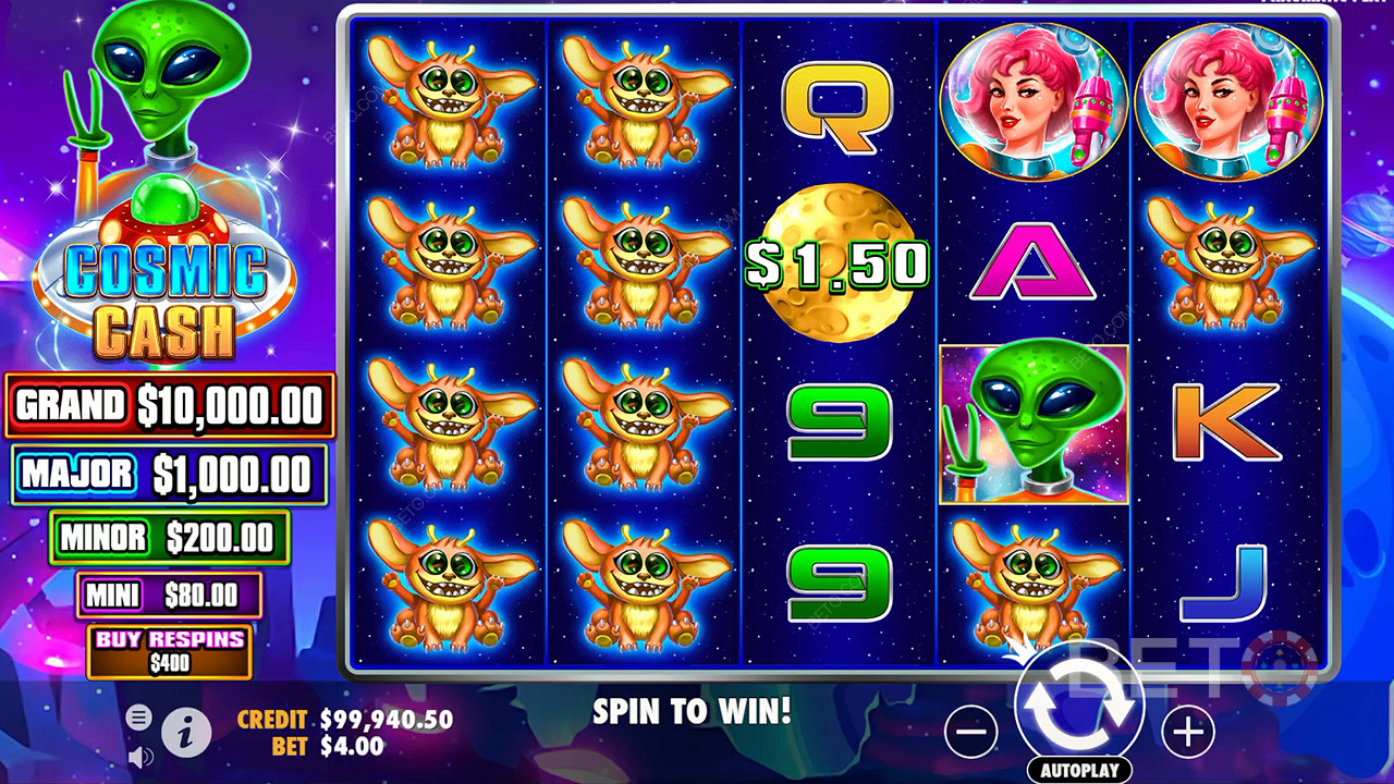 Blast off on a ripper ride through the cosmic cash galaxy