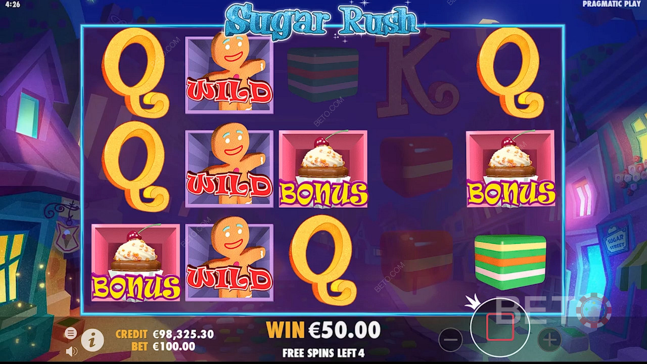 Play Sugar Rush: Score 3+ Cupcakes for Sweet Bonus Action