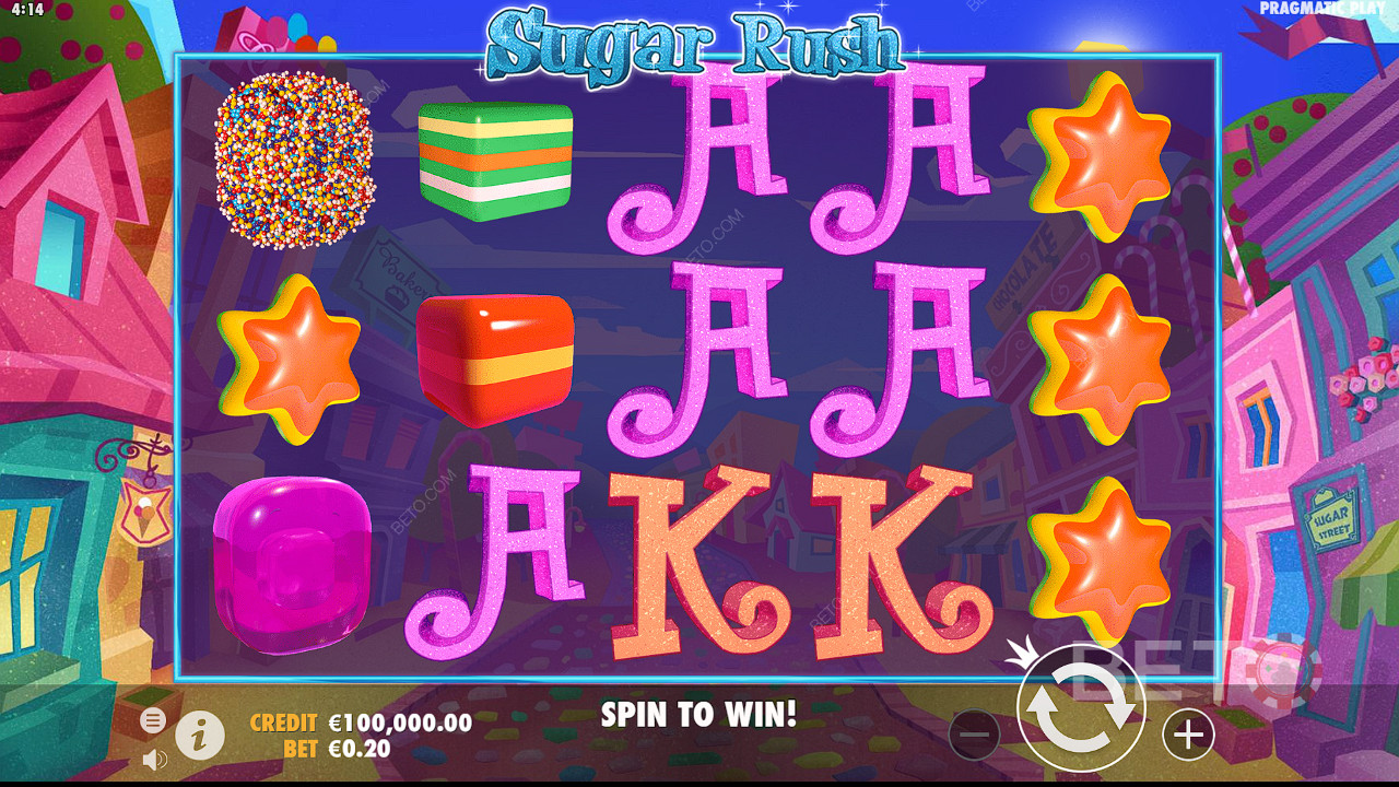 Get a sugar hit with this ripper pokie! Play Sugar Rush at BETO today!
