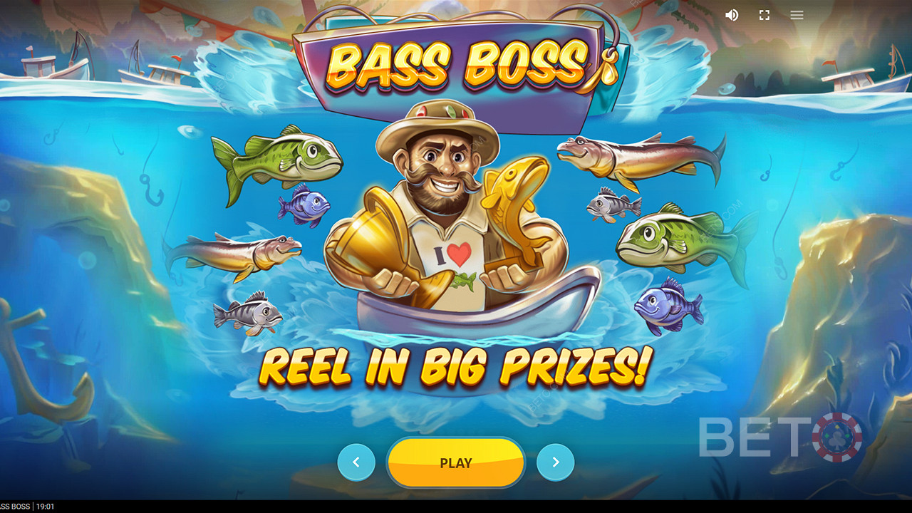 Reel in ripper rewards with Free Spins and Catch feature in Bass Boss pokie