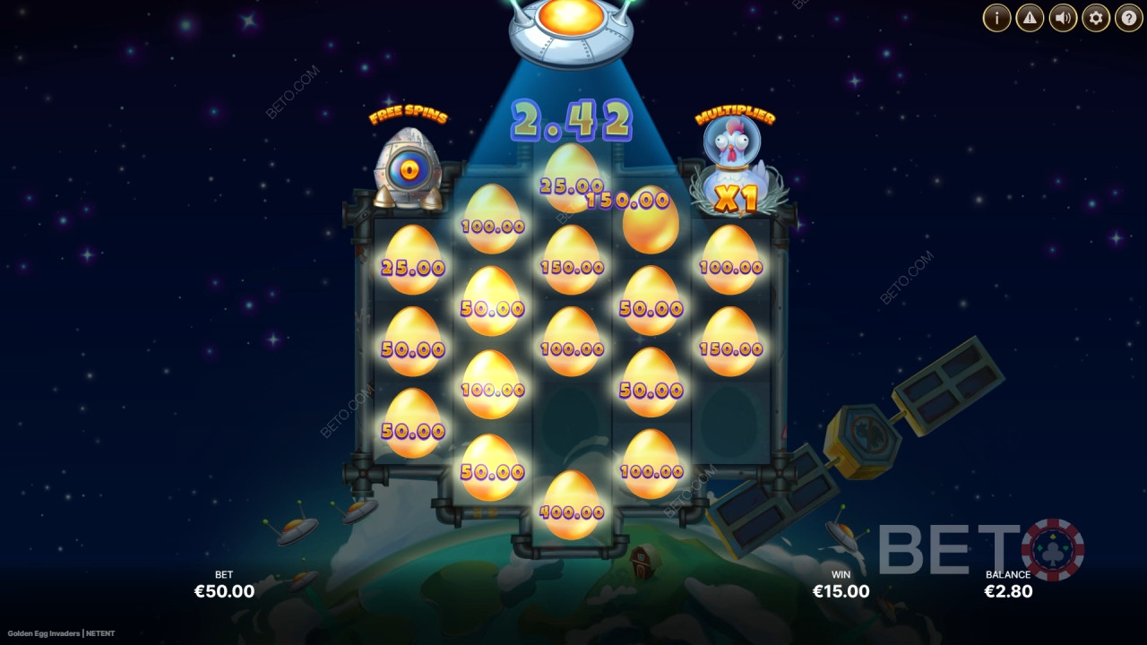 Golden Egg Invaders Review by BETO Pokies
