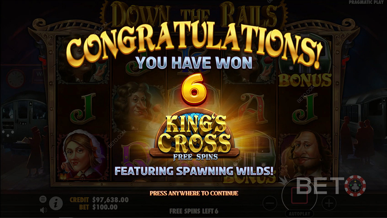 Ride the rails for ripper wins up to 5,000x your total bet