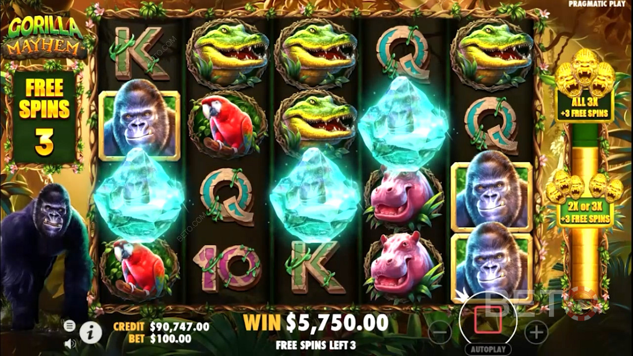 Score 3+ Scatter symbols to unleash Free Spins