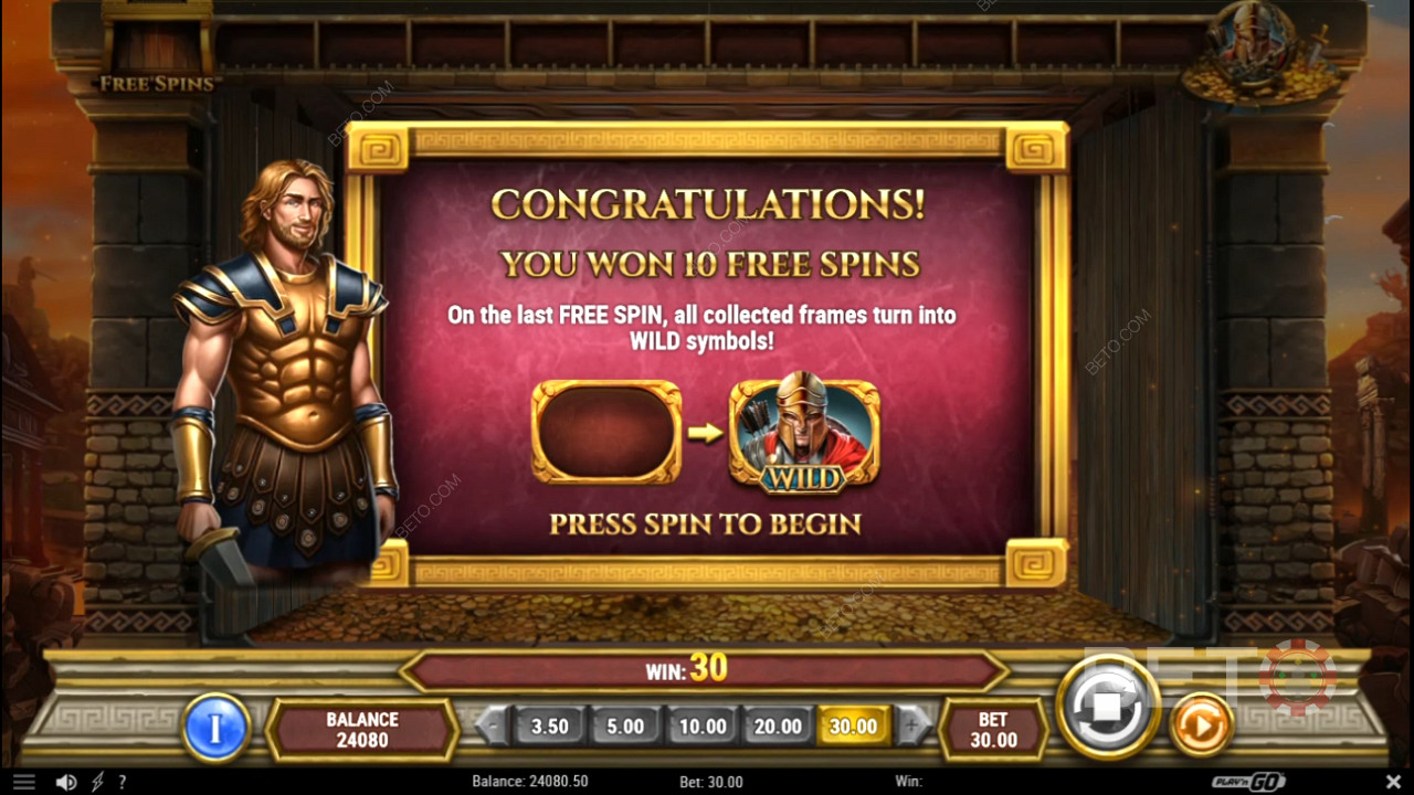 Snag multiple frames in Free Spins for massive wins