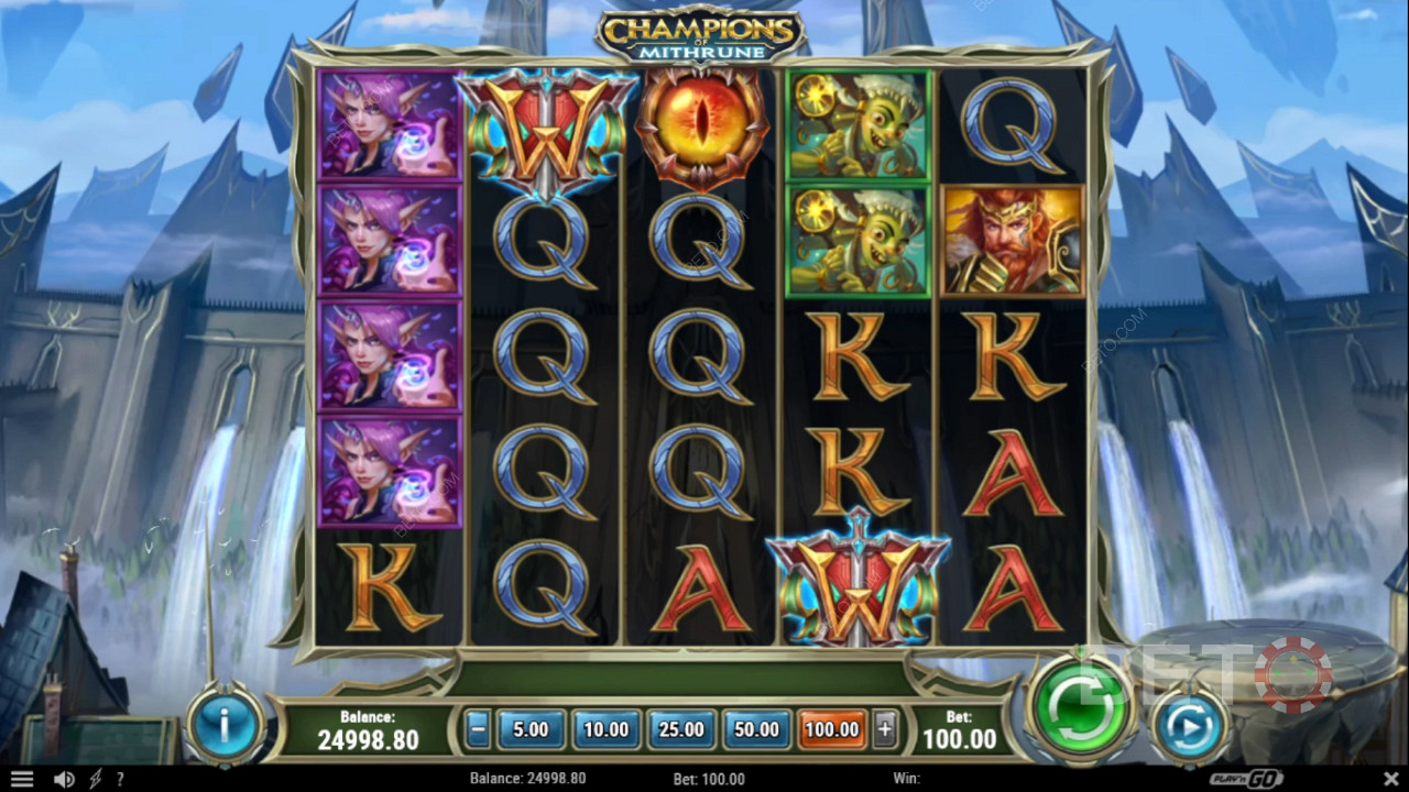 Score 3 eye Scatters to unlock Free Spins