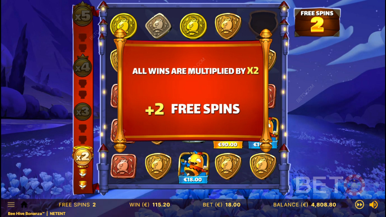 Snag Scatters to boost Free Spins and crank up the Win Multiplier