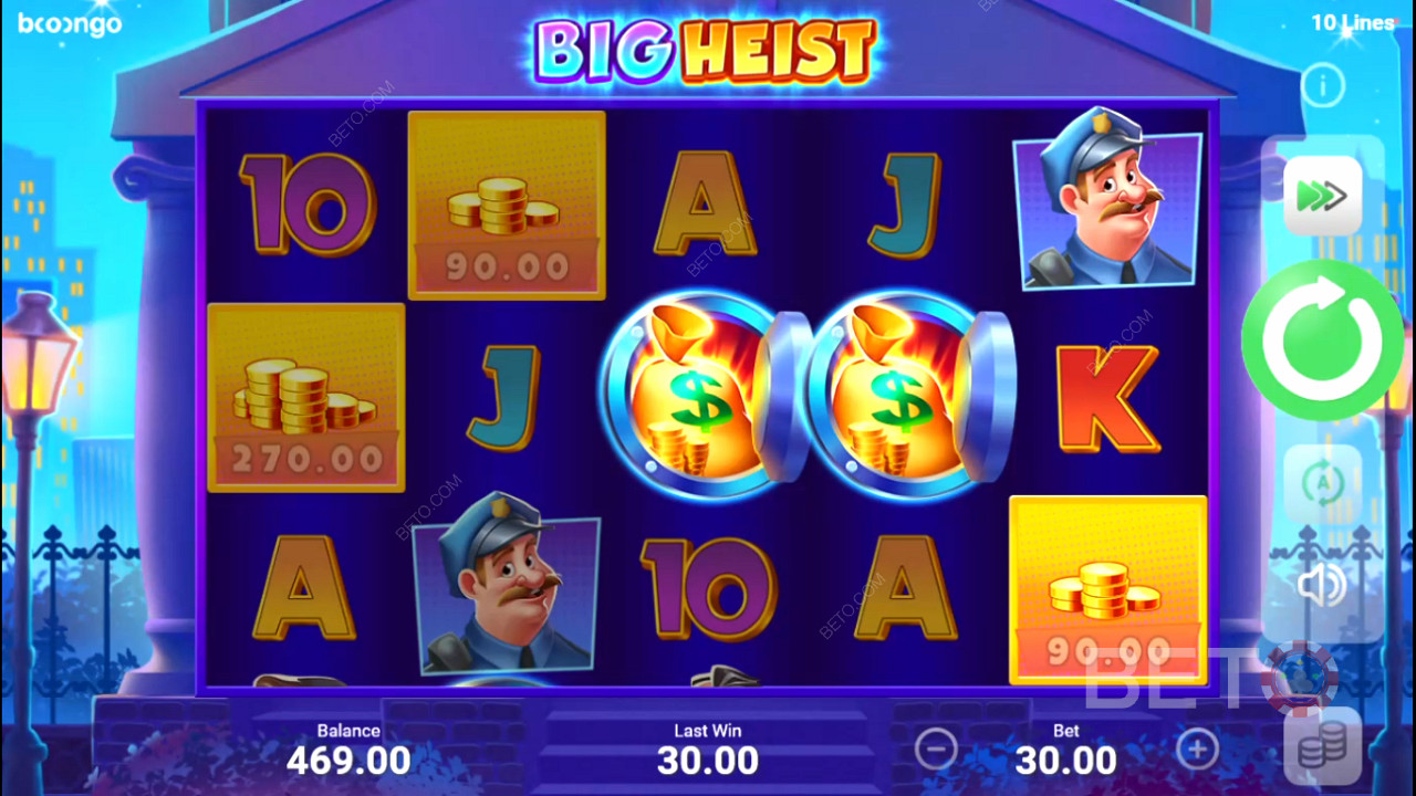 Watch for Cash icons & score Random Win Multipliers in this heist