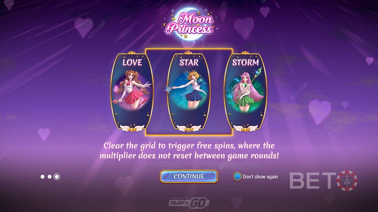 Pick Your Preferred Free Spins in the Moon Princess Pokie Game