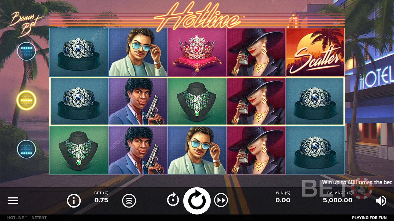 Max out your Hotlines for top wins in the Hotline online pokie