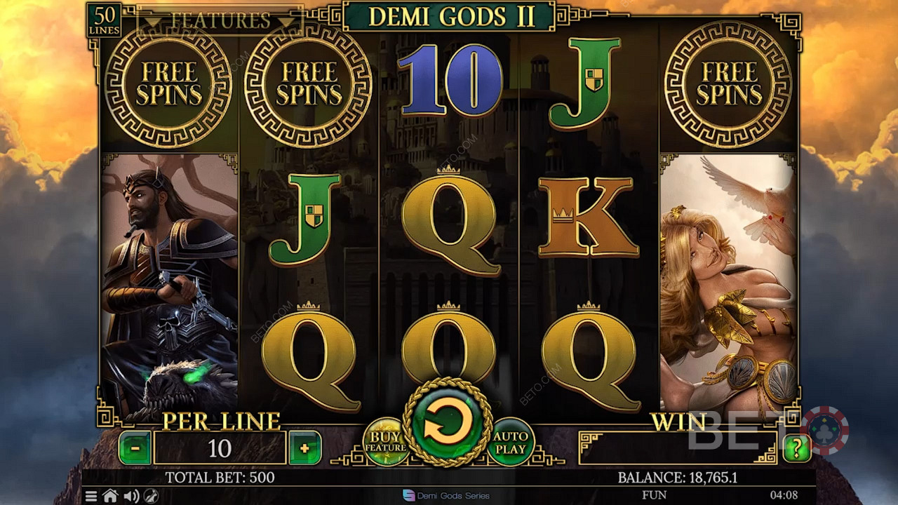 Score 3 Free Spins icons to kick off the Free Spins bonus